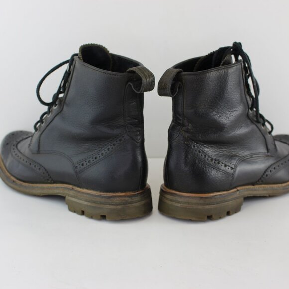 John Varvatos USA Townsend Leather Wingtip Boots (9 US) - Picture 7 of 13